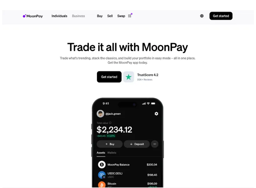 MoonPay的優勢